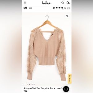 Lulus lace Sweater top